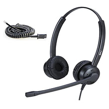 Load image into Gallery viewer, MKJ Telephone Headset for Cisco Phones Dual Ear RJ9 Phone Headset with Noise Cancelling Microphone for Cisco CP-7821 7841 7861 7940 7942G 7941G 7945G 7962G 7965G 7971G 7975G 8841 8865 8945 9971 etc
