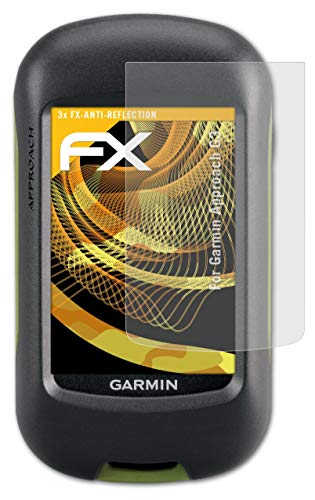 atFoliX Screen Protector Compatible with Garmin Approach G3 Screen Protection Film, Anti-Reflective and Shock-Absorbing FX Protector Film (3X)
