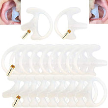 Load image into Gallery viewer, Replacement Earmold Earbud Left and Right Ear for 2 Way Radio Acoustic Coil Tube Earpiece - Lsgoodcare Open Ear Insert Earmould Ear Buds White Small Soft Silicone Material 10 Pairs
