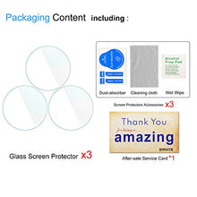 Load image into Gallery viewer, Diruite 3-Pack for Garmin Vivomove HR Screen Protector Tempered Glass for Vivomove HR [2.5D 9H Hardness] [Anti-Scratch] [Bubble-Free]

