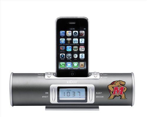 NCAA Maryland Terps XiDoc iPod Docking Station/Clock Radio