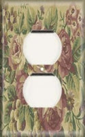 Single Duplex Outlet Plate - Rosy Hue