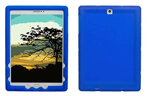 Bobj Rugged Case for Samsung Galaxy Tab S2 9.7  BobjGear Custom Fit - Patented Venting - Sound Amplification - BobjBounces Kid Friendly (Batfish Blue)