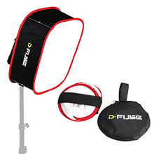 Load image into Gallery viewer, Kamerar D-Fuse Large LED Light Panel Softbox: 12&quot;x12&quot; Opening, Foldable Portable Light Diffuser, Carrying Bag, Strap Attachment, Portrait  Photography, Photo Video, Studio Lighting, Natural Look
