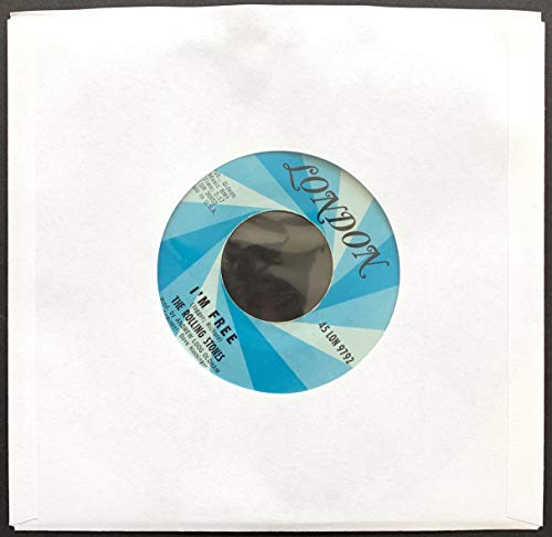 50 White Polylined 7-inch 45rpm / 45 RPM/Singles Sleeves Vinyl Record Inner 7in Poly-Lined Paper