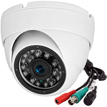 Load image into Gallery viewer, Analog CCTV Camera HD 1080P 4-in-1 (TVI/AHD/CVI/960H Analog) Security Dome Camera Outdoor Metal Housing, 24 IR-LEDs True Day &amp; Night Monitoring 3.6mm Lens (White)
