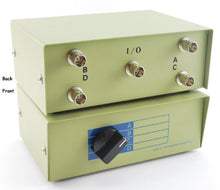Load image into Gallery viewer, CablesOnline 4-Way Metal ABCD BNC Manual Rotary Switch Box (SB-037)
