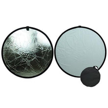 Load image into Gallery viewer, Ardinbir Studio 32&quot; 80cm Silver/White 2 in 1 Round Collapsible Disc Photo Reflector Kit
