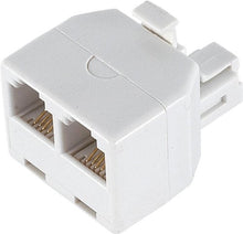 Load image into Gallery viewer, Ge 26191 Duplex Wall Jack Adapter (White, 4-Conductor)
