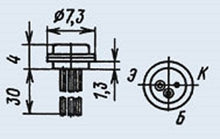 Load image into Gallery viewer, Transistor Silicon KT306D analoge 2SC170, 2SC171, 2SC172 USSR 7 pcs
