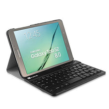 Load image into Gallery viewer, Fintie Keyboard Case for Samsung Galaxy Tab S2 8.0 - Ultra Lightweight Protective Slim Shell Stand Cover with Magnetically Detachable Wireless Bluetooth Keyboard for Tab S2 8-inch Tablet, Black
