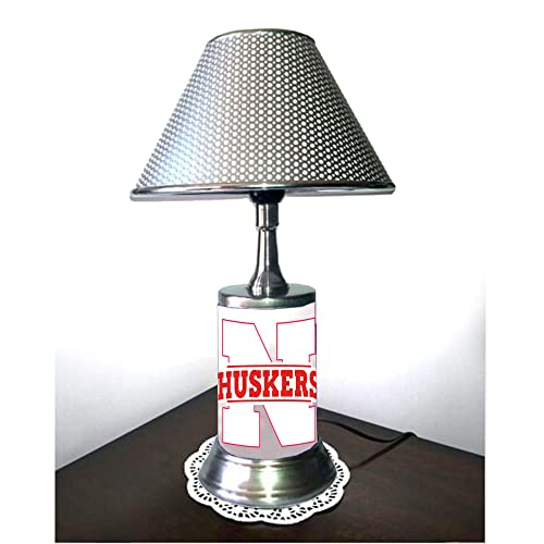 RICO Table Lamp with Shade, an Anodized Plate Rolled in on The lamp Base, NeHu