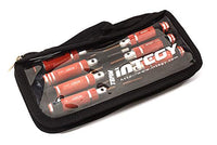 Integy RC Model C25381RED 7pcs Mini Tool Set, 1.5, 2.0, 2.5mm Allen + 4.0, 5.5 Socket + Screw Driver Tips