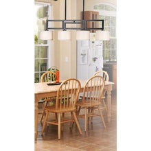 Load image into Gallery viewer, Kenroy Home 10064ORB Endicott 4 Island Light, 56 Inch Height, 38 Inch Width, 17.5 Inch Ext, Blackened Oil Rubbed Bronze
