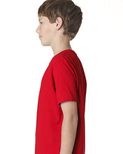 Load image into Gallery viewer, Next Level Big Boys&#39; Comfort Fashion Rib Jersey Crew T-Shirt, Red, X-Small
