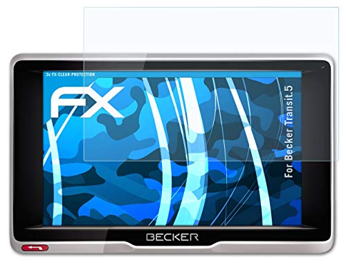 atFoliX Screen Protection Film Compatible with Becker Transit.5 Screen Protector, Ultra-Clear FX Protective Film (3X)
