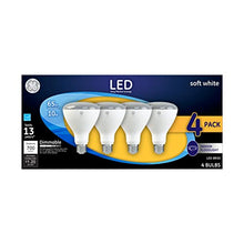 Load image into Gallery viewer, GE LED Indoor Floodlight Bulbs, 10 Watt (65 Watt Equivalent) Soft White, BR30 Bulb Type, Medium Base, Dimmable (4 Pack)
