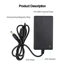 Load image into Gallery viewer, COOLM DC 12V 4A 48W Power Supply AC 100-240V 50/60Hz to DC 12V AC/DC Power Adapter with 5.5x2.5mm DC Plug + 5.5x2.1mm DC Female Jack Socket for 12V LED Strip Lights
