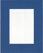 Load image into Gallery viewer, Pack of 5 12x16 Royal Blue Picture Mats with White Core, for 8x12 Pictures
