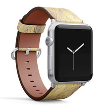 Load image into Gallery viewer, S-Type iWatch Leather Strap Printing Wristbands for Apple Watch 4/3/2/1 Sport Series (38mm) - Pattern with Gold Leaf, Autumn Leaves Background
