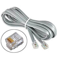 SF Cable, 25ft RJ12 6P6C Reverse Voice to Phone Cable