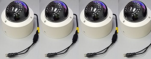 4 Pack 2 megapixel 4-in-1 IR Dome Camera 2.8~12mm varifocal Lens Waterproof Vandal-Proof