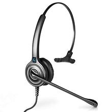 Load image into Gallery viewer, Leitner LH240 Corded Office Telephone Headset with Noise Cancelling Microphone - Includes a 5-Year Warranty
