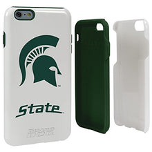 Load image into Gallery viewer, Guard Dog Collegiate Hybrid Case for iPhone 6 Plus / 6s Plus  Michigan State Spartans  White
