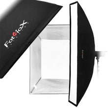 Load image into Gallery viewer, Fotodiox Pro Strip Box softbox 12&quot;x80&quot; with Speedring and Eggcrate (2x2x1.5&quot; Grid), for Speedotron Black Line 202VF, 206VF, 102, 103, 105, Brown line MW3R, MW3U, MW3UQ, M90, M90Q, M11 Strobe Flash Lig
