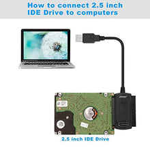 Load image into Gallery viewer, AGPtek SATA/PATA/IDE Drive to USB 2.0 Adapter Converter Cable for Hard Drive Disk HDD 2.5&quot; 3.5&quot; with External AC Power Adapter
