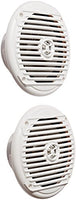 Jensen MS6007WR 6.5 Coaxial Marine Speakers, 60 Watts, White, Sold as Pair