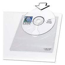 Load image into Gallery viewer, C-Line 70568 Self-Adhesive CD Holder, 5 1/3 x 5 2/3, 10/PK
