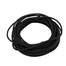 Load image into Gallery viewer, Aexit 2mm Dia Tube Fittings Tight Braided PET Expandable Sleeving Cable Wire Wrap Sheath Microbore Tubing Connectors Black 5M
