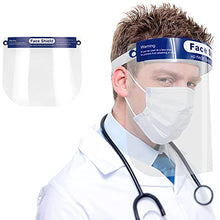 Load image into Gallery viewer, Safety Face Shields, All-Round Protection Cap with Plastic Shielding. Elastic Headband and Sponge for Comfortable Wearing.

