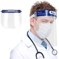 Safety Face Shields, All-Round Protection Cap with Plastic Shielding. Elastic Headband and Sponge for Comfortable Wearing.