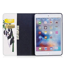 Load image into Gallery viewer, iPad Mini 4 Case, Newshine Synthetic Leather Stand Folio Protective Case Cover with Card Slots/Money Pocket for 2015 Release Apple iPad Mini 4, Bamboo Panda
