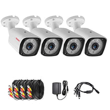 Load image into Gallery viewer, [Upgrade] Tonton 4 Pack 1080P 4-in-1 CCTV HD Security Analog Bullet Camera Outdoor,Supports HD TVI/CVI/AHD/CVBS Model,Aluminum Metal Housing,90 Viewing Angle,Suitable for DVR Recorder
