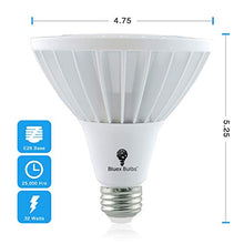 Load image into Gallery viewer, BlueX PAR38 LED High-Power Bulb - 32W (250 Watt Equivalent) 3300 Lumens E26 Base 5000K Super Bright All Weather Flood Spot Light Night Chaser - Use for Security Bulb - for Backyard, Garage, Porch
