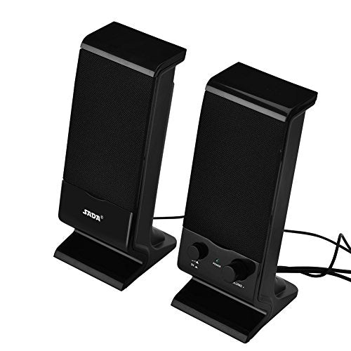 USB-Powered Computer Speakers Portable Bass Combination Speaker Subwoofer for Cellphone PC Laptop Mac TV