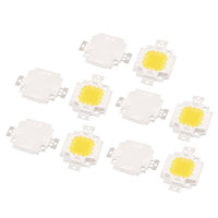 Aexit 10pcs 30-34V Lighting 10W LED Chip Bulb Pure White Super Bright High Power Indoor Lights for Floodlight