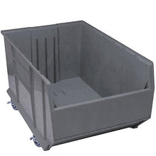 Load image into Gallery viewer, Quantum Pallet Rack Bins - 23-7/8 X41-7/8 X17-1/2&quot; - With Casters - Gray - Gray
