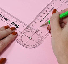 Load image into Gallery viewer, LEARNING ADVANTAGE-7752 Angle Measurement Ruler - Clear, Flexible and Adjustable Geometry Measuring Tool - Measure Angles to 360 Degrees and Lines to 12&quot;
