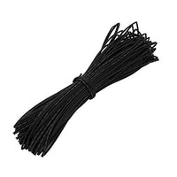 Aexit Heat Shrinkable Electrical equipment Tube Wire Wrap Cable Sleeve 25 Meters Long 1mm Inner Dia Black