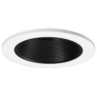 HALO Recessed 3003WHBB 3-Inch 35-Degree Adjustable Trim with Black Baffle, White