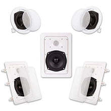 Load image into Gallery viewer, Acoustic Audio HT-55 in Wall in Ceiling 1000 Watt Home Theater 5 Speaker System
