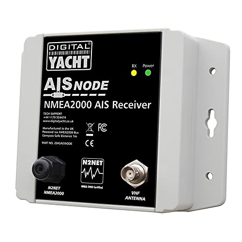 Digital Yacht AIS Rcvr, AISnode, NMEA 2000, Black/Grey, ZDIGAISNODE