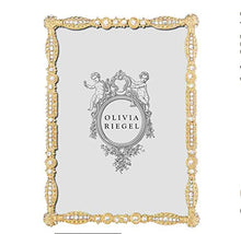 Load image into Gallery viewer, GOLD ASBURY Austrian Crystal 5x7 frame by Olivia Riegel - 5x7
