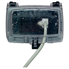 Load image into Gallery viewer, Intermatic Wp1000Hc Electrical Box, Weatherproof Horizontal 2 1/4&quot;D Receptacle Cover - Clear - 1-Gang
