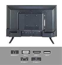 Load image into Gallery viewer, SuperSonic SC-2411 LED Widescreen HDTV &amp; Monitor 24&quot; Flat Screen with USB Compatibility, SD Card Reader, HDMI &amp; AC/DC Input: Built-in Digital Noise Reduction (DC Cable not Included)
