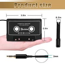 Load image into Gallery viewer, Reshow Cassette to Aux Adapter with Stereo Audio, Premium Car Audio Cassette Adapter with 3.5mm Headphone Jack
